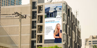 Werbebanner Gerüstbanner Großflächenbanner